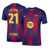 Men's F.DE JONG #21 Barcelona Home Authentic Soccer Jersey - UCL 2025/26 Men's F.DE JONG #21 Barcelona Home Authentic Soccer Jersey - UCL 2025/26