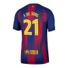 Men's F.DE JONG #21 Barcelona Home Authentic Soccer Jersey - UCL 2025/26 Men's F.DE JONG #21 Barcelona Home Authentic Soccer Jersey - UCL 2025/26