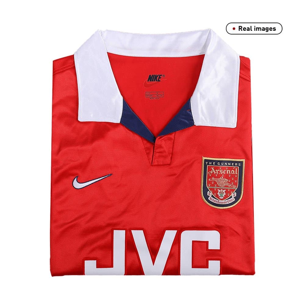 Men's Arsenal Home Retro Soccer Jersey 1998/99 Men's Arsenal Home Retro Soccer Jersey 1998/99