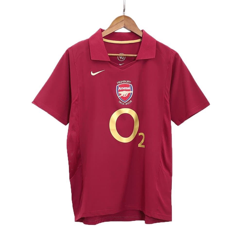 Men's HENRY #14 Arsenal Home Retro Soccer Jersey 2005/06