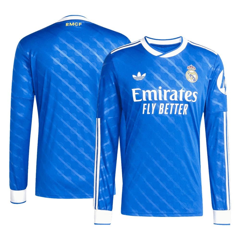 Men's Real Madrid Third Away Long Sleeve Jersey 2025/26 Men's Real Madrid Third Away Long Sleeve Jersey 2025/26