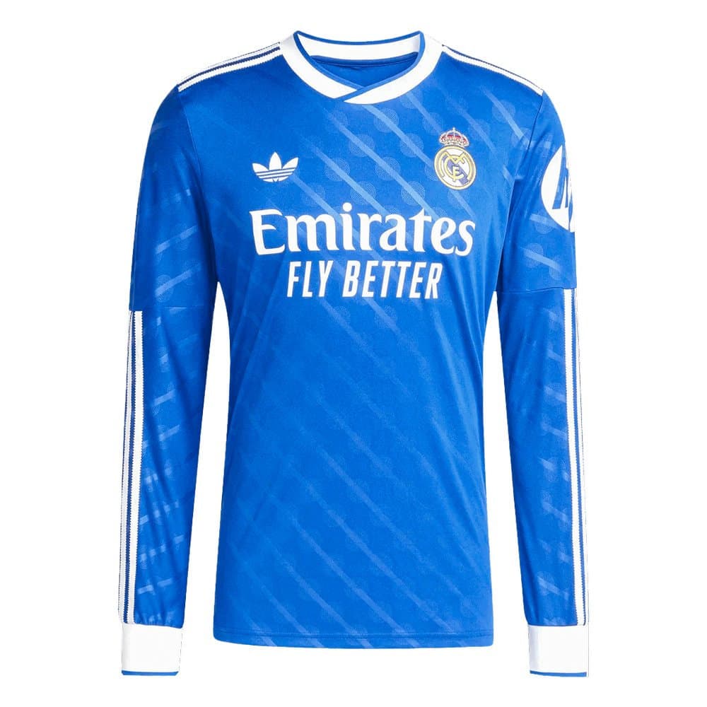 Men's Real Madrid Third Away Long Sleeve Jersey 2025/26 Men's Real Madrid Third Away Long Sleeve Jersey 2025/26