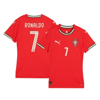 Women's RONALDO #7 Portugal Home Authentic Jersey 2025 Women's RONALDO #7 Portugal Home Authentic Jersey 2025