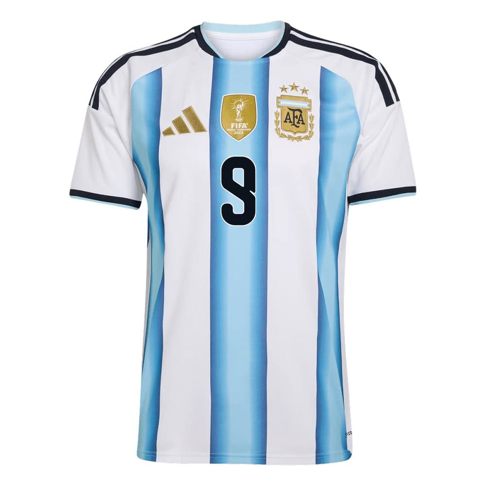 Men's J.ÁLVAREZ #9 Argentina Home Replica Soccer Jersey World Cup 2026 Men's J.ÁLVAREZ #9 Argentina Home Replica Soccer Jersey World Cup 2026