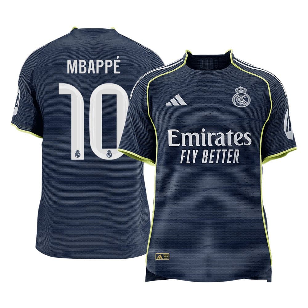 Men's MBAPPÉ #10 Real Madrid Away Authentic Soccer Jersey 2025/26 Men's MBAPPÉ #10 Real Madrid Away Authentic Soccer Jersey 2025/26