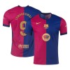Men's LEWANDOWSKI #9 Barcelona Home Authentic Soccer Jersey - Spotify Logo Without Text 2024/25 Men's LEWANDOWSKI #9 Barcelona Home Authentic Soccer Jersey - Spotify Logo Without Text 2024/25