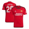Men's SANCHO #25 Manchester United Home Replica Jersey 2023/24 Men's SANCHO #25 Manchester United Home Replica Jersey 2023/24
