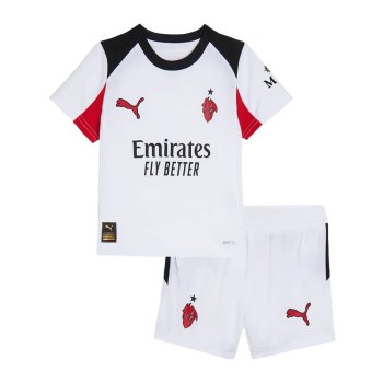 Kid's AC Milan Away Soccer Jersey Kit 2025/26