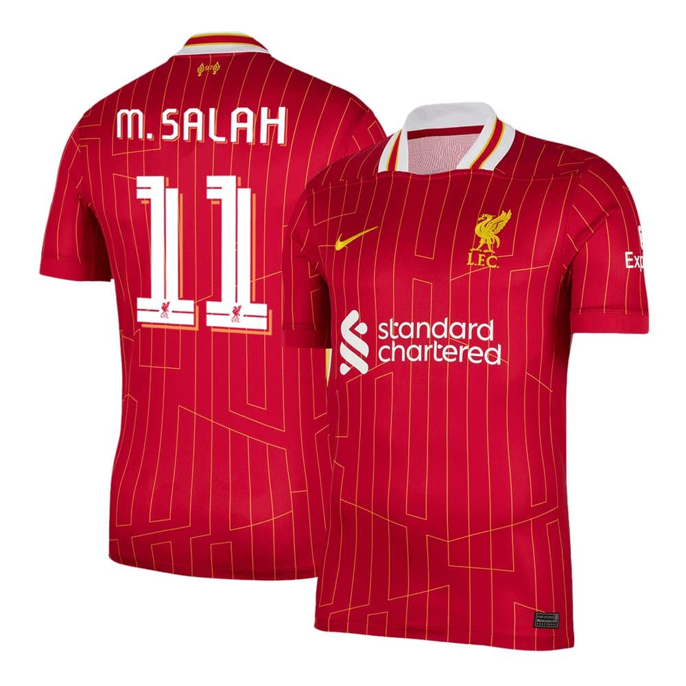 Men's M.SALAH #11 Liverpool Home Replica Soccer Jersey - UCL 2024/25 Men's M.SALAH #11 Liverpool Home Replica Soccer Jersey - UCL 2024/25
