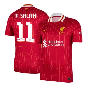 Men's M.SALAH #11 Liverpool Home Replica Soccer Jersey - UCL 2024/25