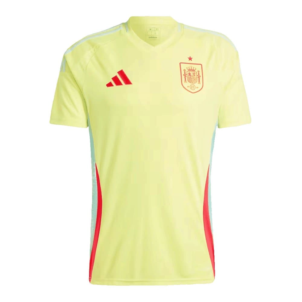 Men's Spain Away Replica Soccer Jersey EURO 2024