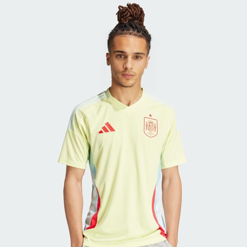 Men's Spain Away Replica Soccer Jersey EURO 2024