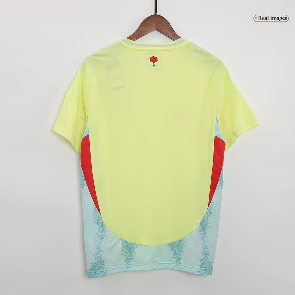Men's Spain Away Replica Soccer Jersey EURO 2024