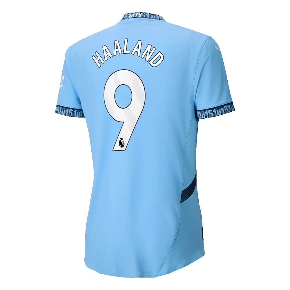 Men's HAALAND #9 Manchester City Home Authentic Jersey 2024/25