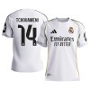 Men's TCHOUAMENI #14 Real Madrid Home Authentic Soccer Jersey 2025/26 Men's TCHOUAMENI #14 Real Madrid Home Authentic Soccer Jersey 2025/26