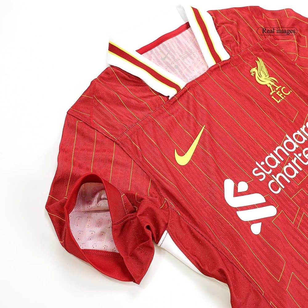 Men's M.SALAH #11 Liverpool Home Authentic Soccer Jersey 2024/25 Men's M.SALAH #11 Liverpool Home Authentic Soccer Jersey 2024/25