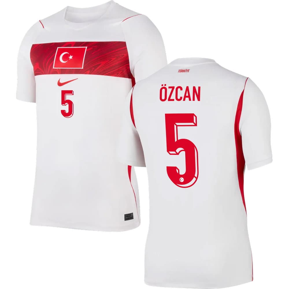 Men's ÖZCAN #5 Turkey Away Replica Jersey World Cup 2026 Men's ÖZCAN #5 Turkey Away Replica Jersey World Cup 2026