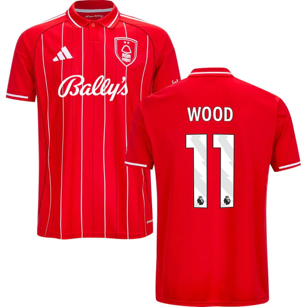 Kid's WOOD #11 Nottingham Forest Home Replica Jersey 2025/26