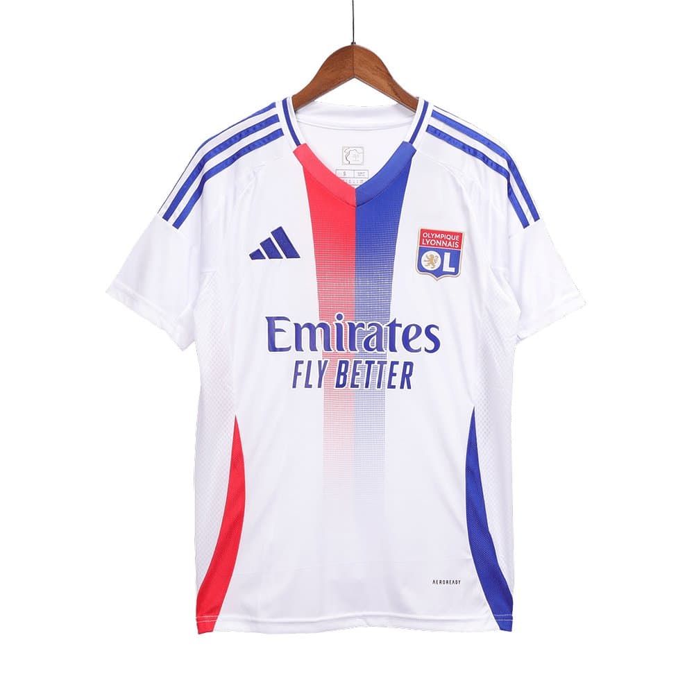 Men's Olympique Lyonnais Home Replica Soccer Jersey 2024/25
