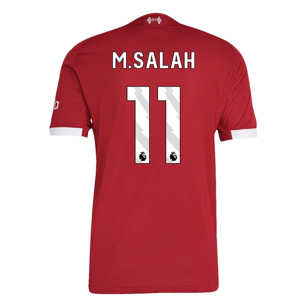 Men's M.SALAH #11 Liverpool Home Authentic Soccer Jersey 2025/26