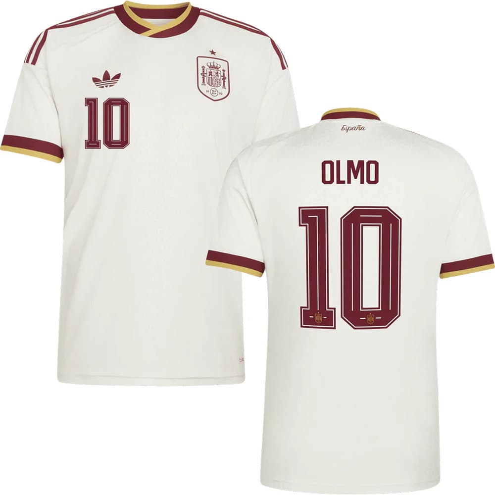 Kid's OLMO #10 Spain Away Replica Jersey World Cup 2026