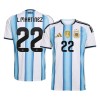 Men's L.MARTíNEZ #22 Argentina Home Replica Soccer Jersey World Cup 2026 Men's L.MARTíNEZ #22 Argentina Home Replica Soccer Jersey World Cup 2026