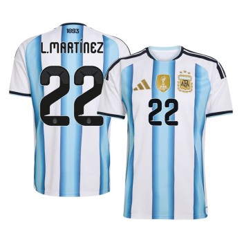 Men's L.MARTíNEZ #22 Argentina Home Replica Soccer Jersey World Cup 2026 Men's L.MARTíNEZ #22 Argentina Home Replica Soccer Jersey World Cup 2026