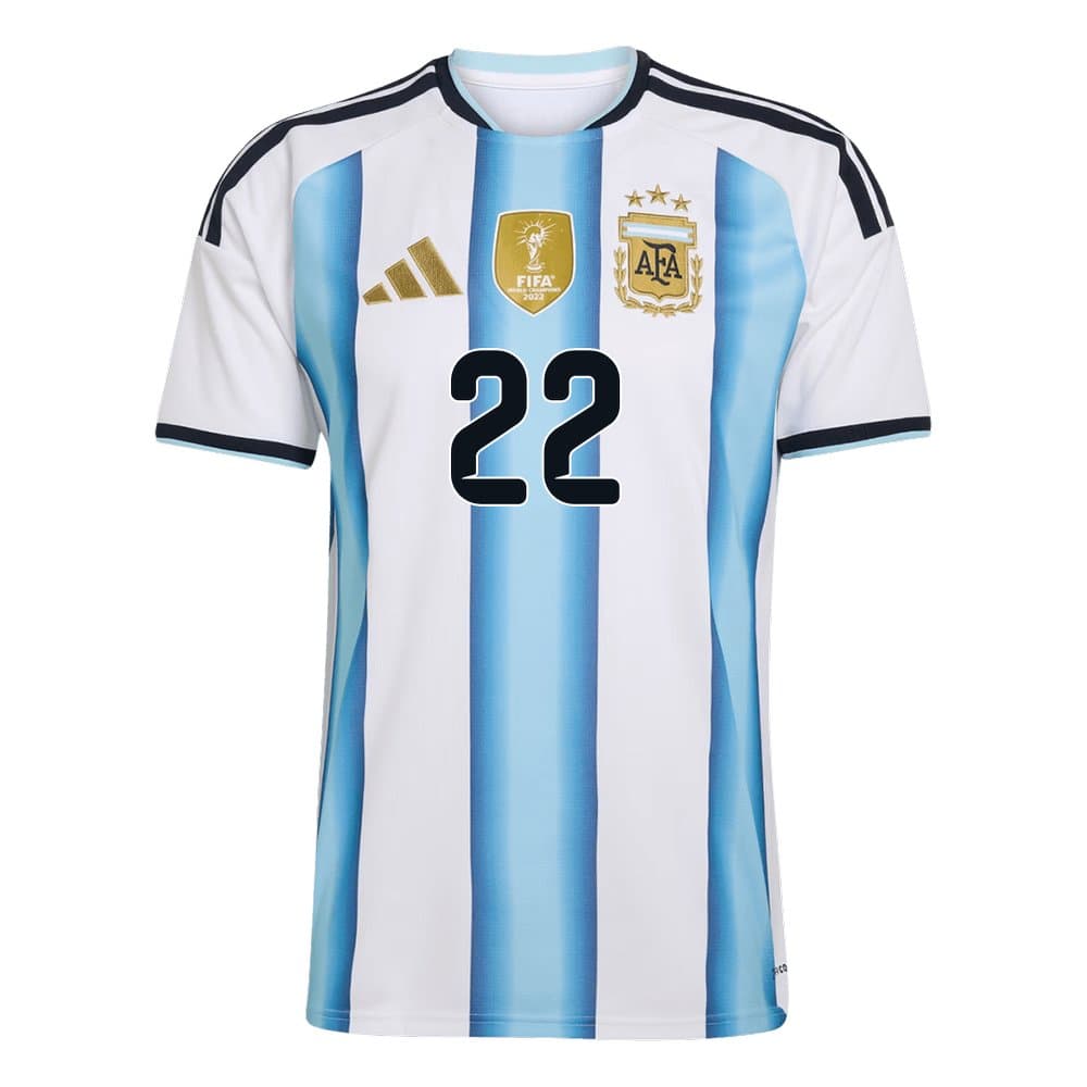 Men's L.MARTíNEZ #22 Argentina Home Replica Soccer Jersey World Cup 2026 Men's L.MARTíNEZ #22 Argentina Home Replica Soccer Jersey World Cup 2026