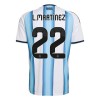 Men's L.MARTíNEZ #22 Argentina Home Replica Soccer Jersey World Cup 2026 Men's L.MARTíNEZ #22 Argentina Home Replica Soccer Jersey World Cup 2026