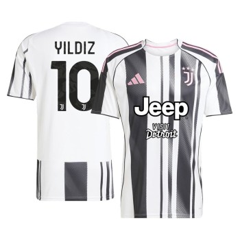 Men's YILDIZ #10 Juventus Home Replica Soccer Jersey 2025/26