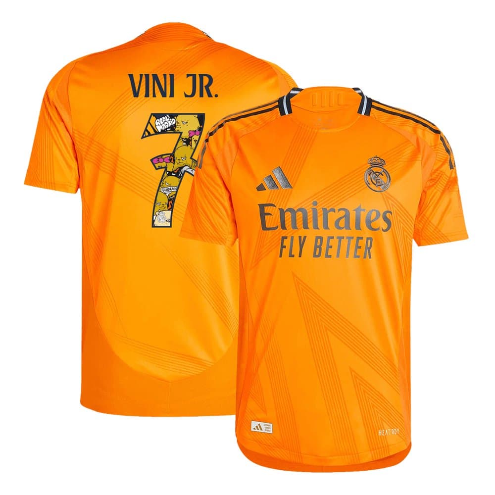 Men's VINI JR. #7 Real Madrid Away Authentic Soccer Jersey 2024/25 Men's VINI JR. #7 Real Madrid Away Authentic Soccer Jersey 2024/25