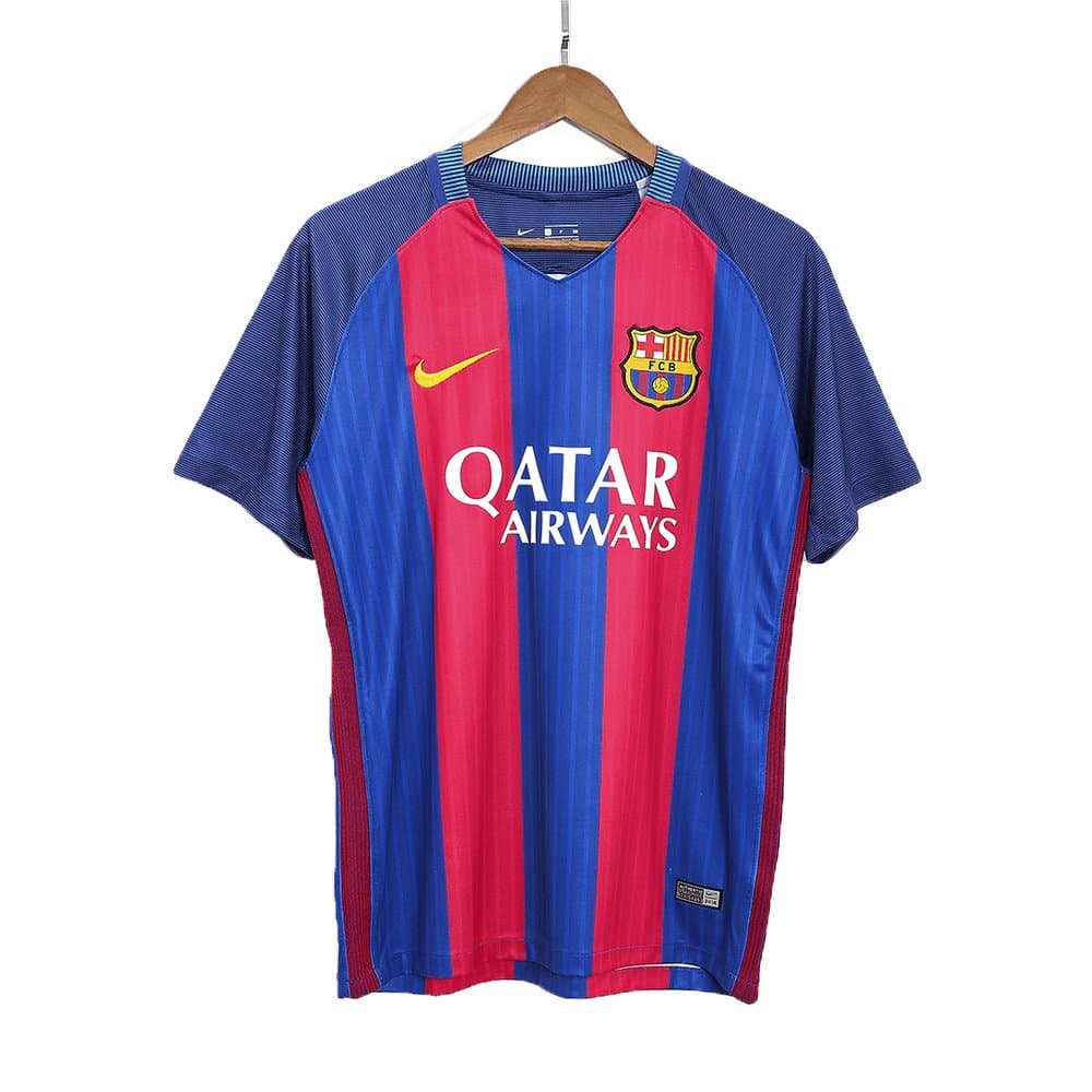 Men's Barcelona Home Retro Soccer Jersey 2016/17