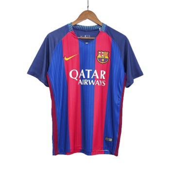 Men's Barcelona Home Retro Soccer Jersey 2016/17