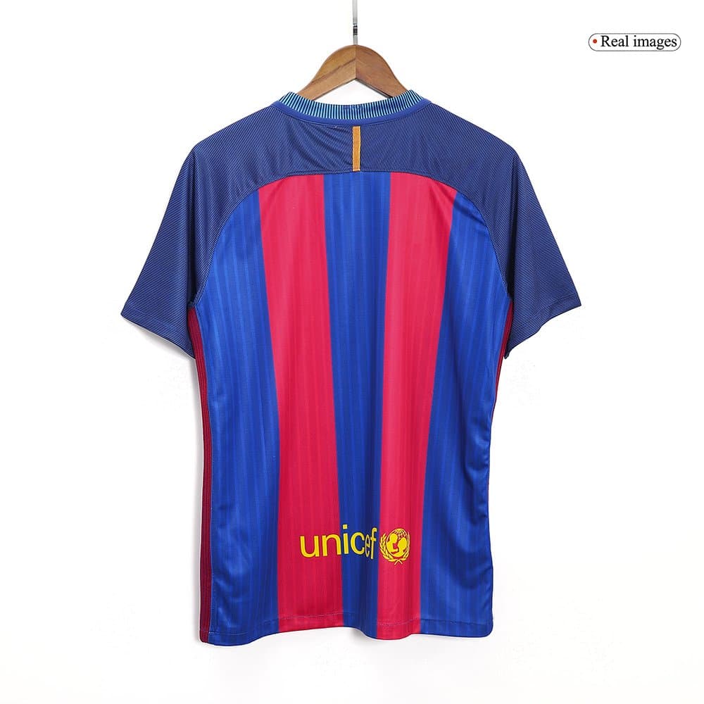 Men's Barcelona Home Retro Soccer Jersey 2016/17