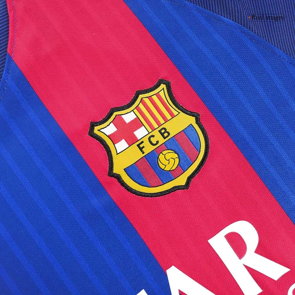 Men's Barcelona Home Retro Soccer Jersey 2016/17