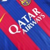 Men's Barcelona Home Retro Soccer Jersey 2016/17