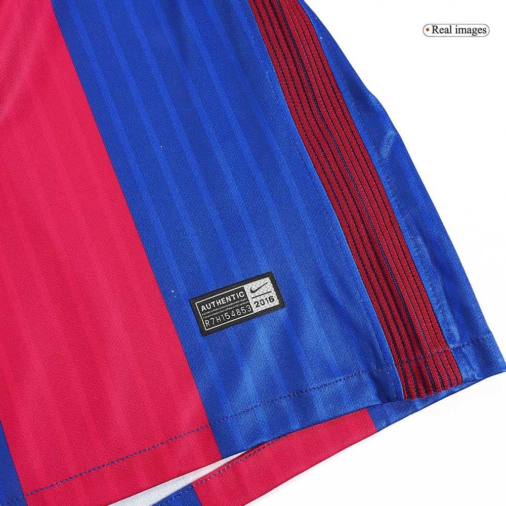 Men's Barcelona Home Retro Soccer Jersey 2016/17