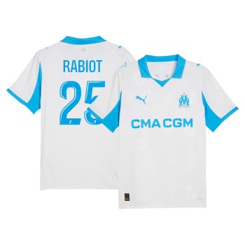 Men's RABIOT #25 Marseille Home Replica Soccer Jersey 2025/26 Men's RABIOT #25 Marseille Home Replica Soccer Jersey 2025/26