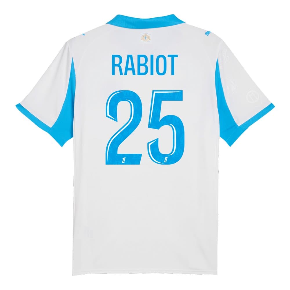 Men's RABIOT #25 Marseille Home Replica Soccer Jersey 2025/26 Men's RABIOT #25 Marseille Home Replica Soccer Jersey 2025/26