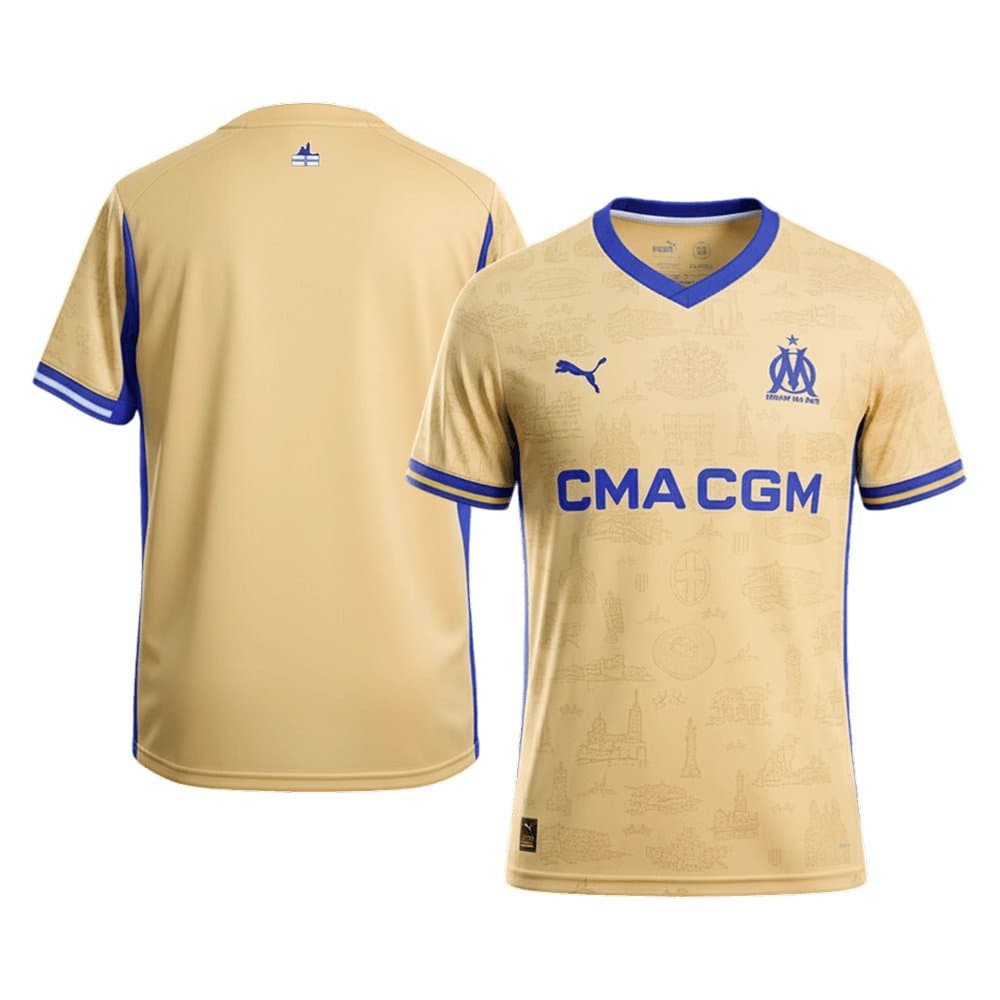 Men's Marseille Fourth Away Replica Soccer Jersey 2025/26