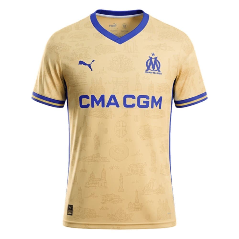 Men's Marseille Fourth Away Replica Soccer Jersey 2025/26