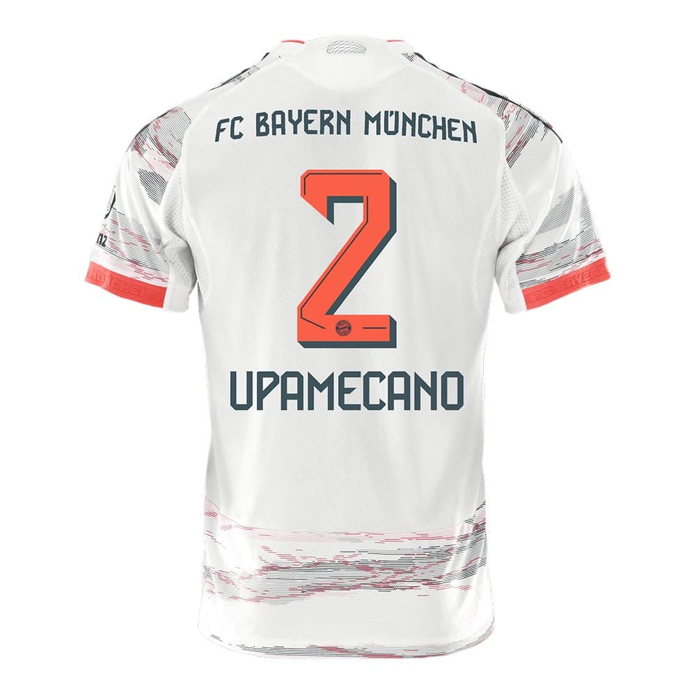 Men's UPAMECANO #2 Bayern Munich Away Authentic Jersey 2025/26 Men's UPAMECANO #2 Bayern Munich Away Authentic Jersey 2025/26