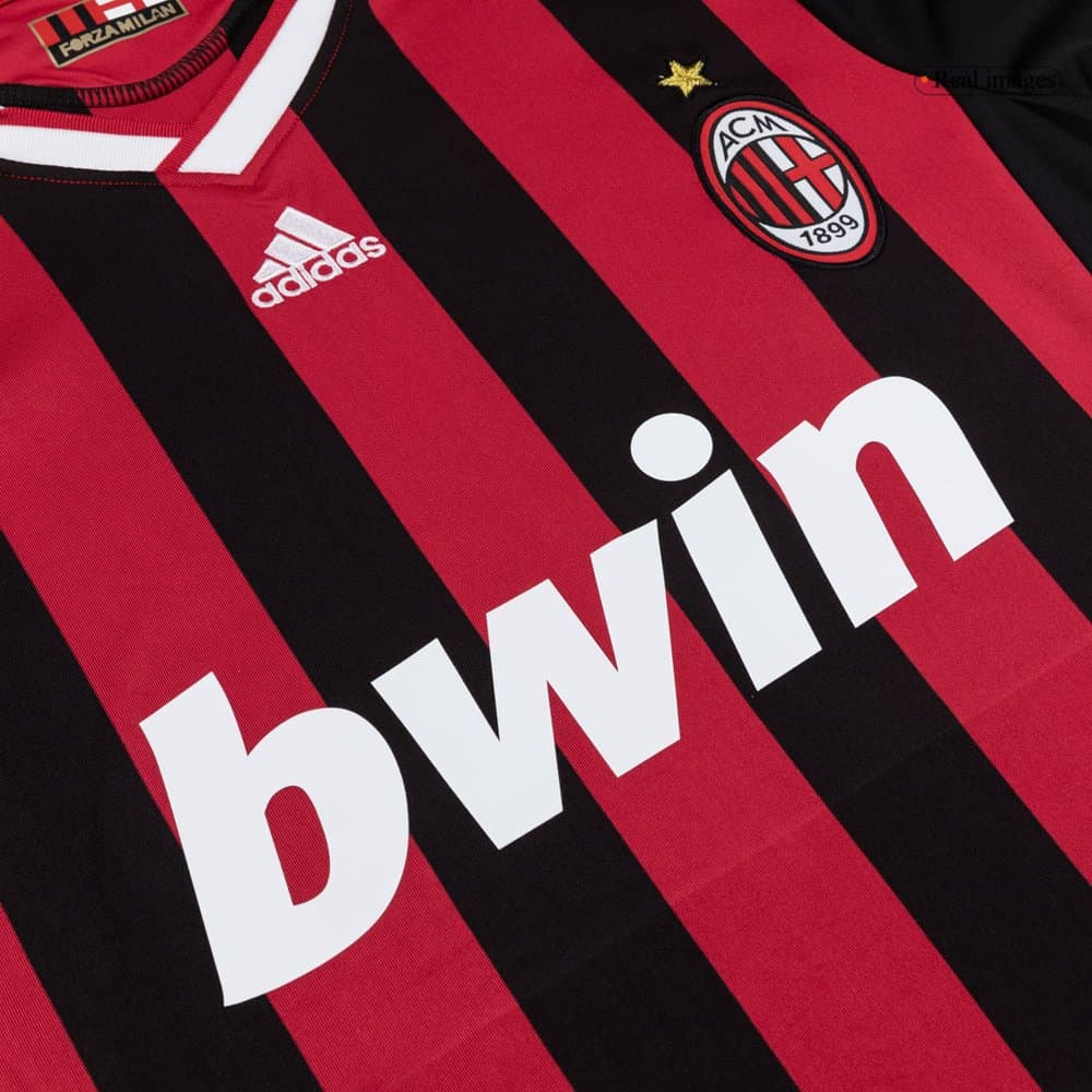 Men's AC Milan Home Retro Soccer Jersey 2009/10
