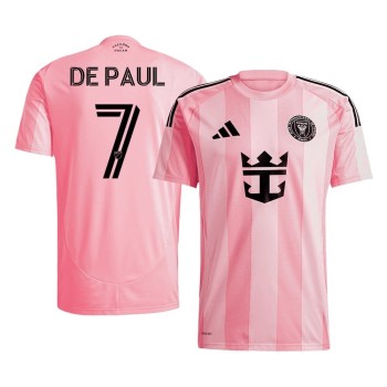 Men's DE PAUL #7 Inter Miami CF Home Replica Soccer Jersey 2025