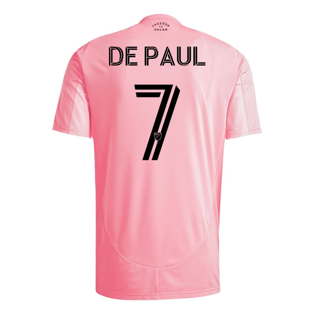 Men's DE PAUL #7 Inter Miami CF Home Replica Soccer Jersey 2025