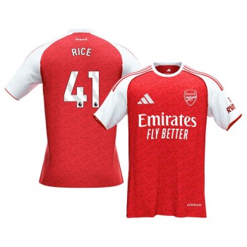 Men's RICE #41 Arsenal Home Replica Soccer Jersey 2025/26 Men's RICE #41 Arsenal Home Replica Soccer Jersey 2025/26
