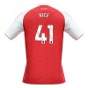 Men's RICE #41 Arsenal Home Replica Soccer Jersey 2025/26
