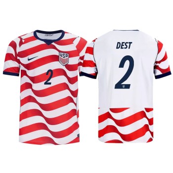 Kid's Sergiño Dest #2 USA Home Stadium Replica Jersey World Cup 2026