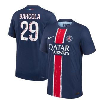 Men's BARCOLA #29 PSG Home Authentic Jersey 2024/25 Men's BARCOLA #29 PSG Home Authentic Jersey 2024/25