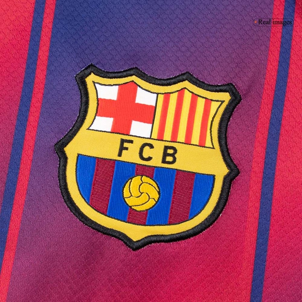 Men's Barcelona Home Long Sleeve Jersey 2025/26